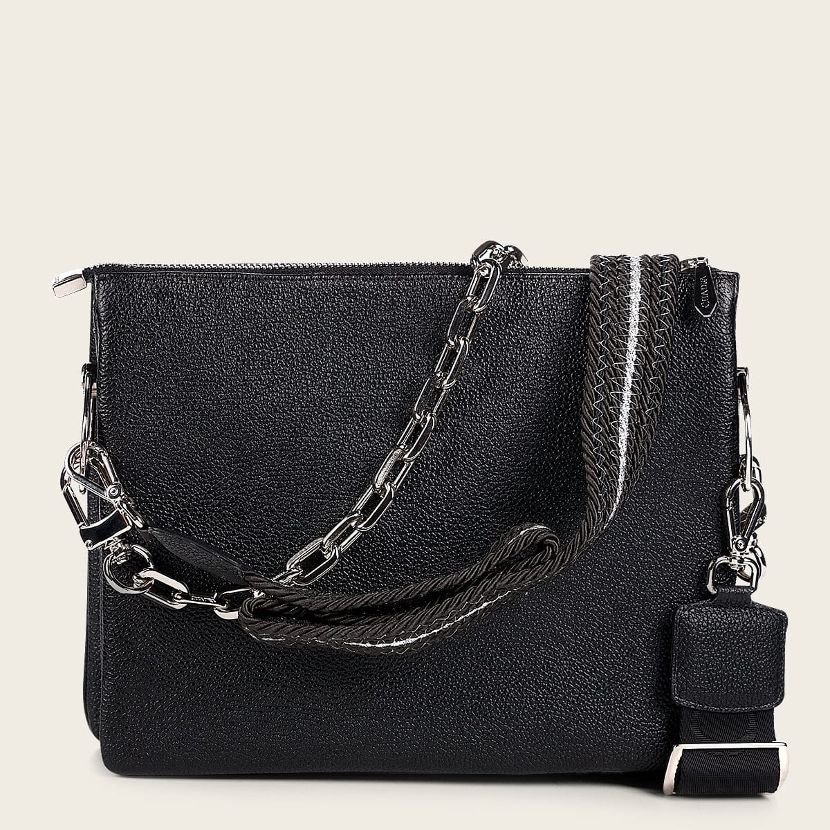 Crossbody en piel genuina de mantarraya para dama