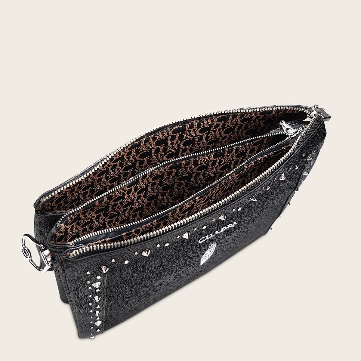Crossbody en piel genuina de mantarraya para dama