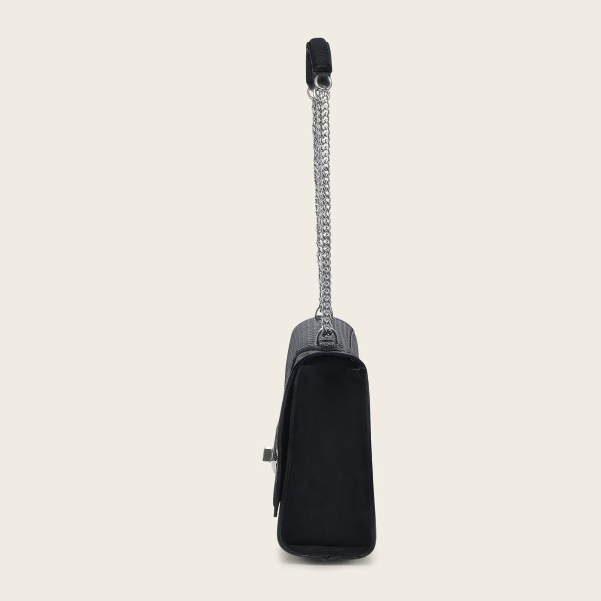 Bolso de hombro en piel genuina de mantarraya para dama
