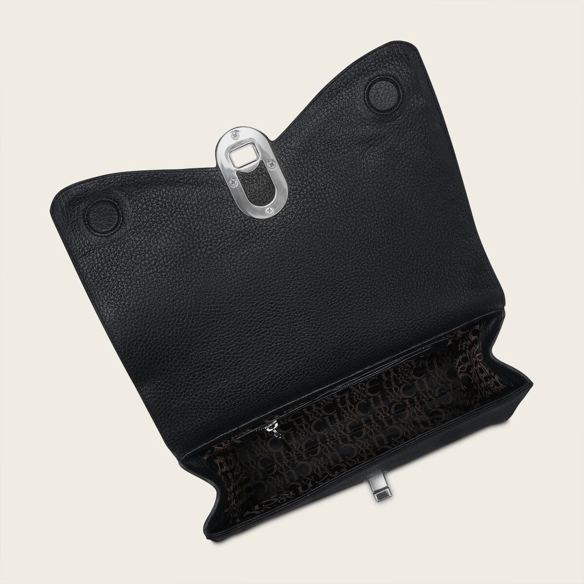 Bolso de hombro en piel genuina de mantarraya para dama