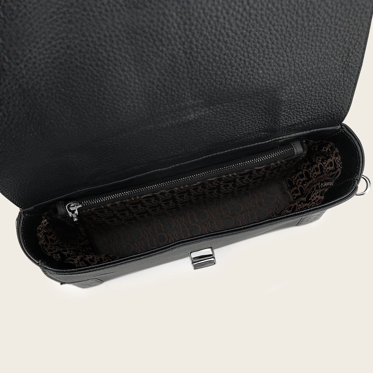 Bolso satchel en piel genuina de alligátor para dama