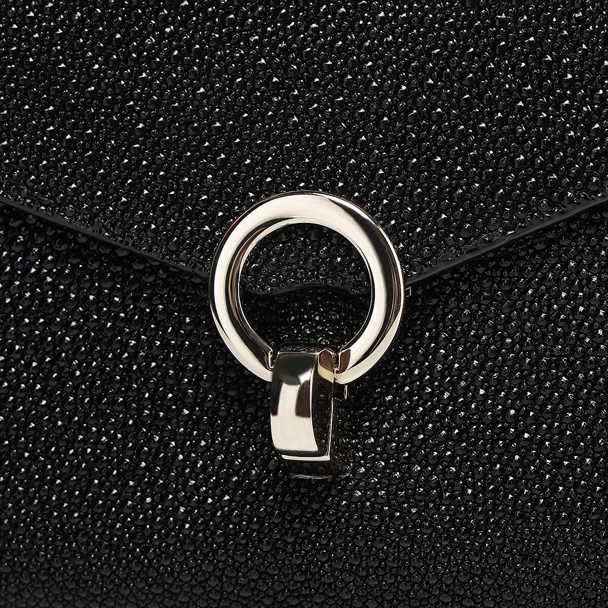 Bolso clutch en piel genuina de mantarraya para dama