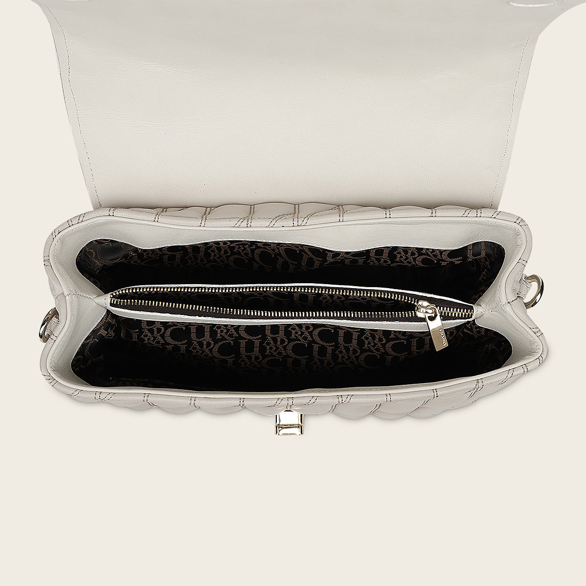 Bolso de mano en piel genuina de cordero para dama