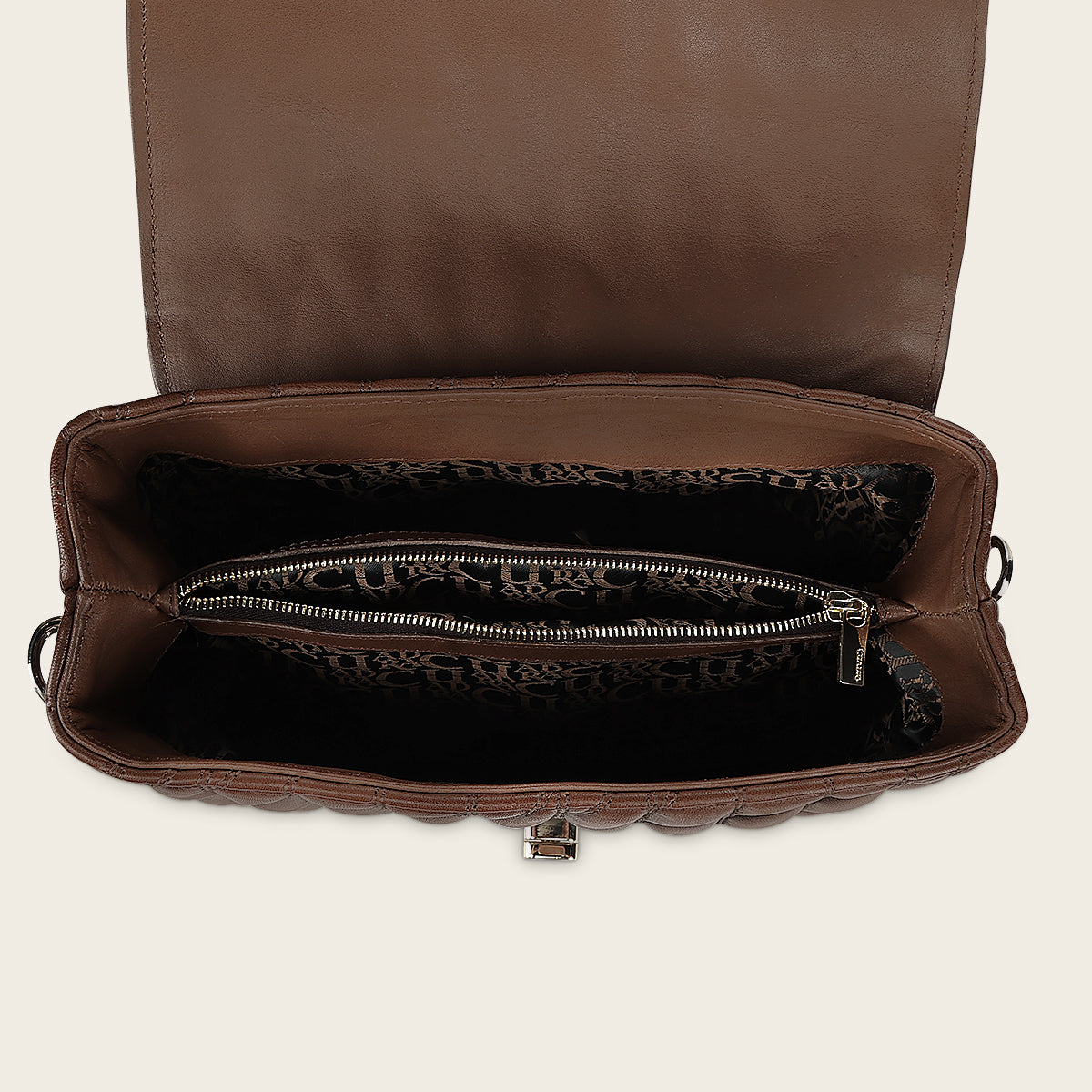 Bolso de mano en piel genuina de cordero para dama