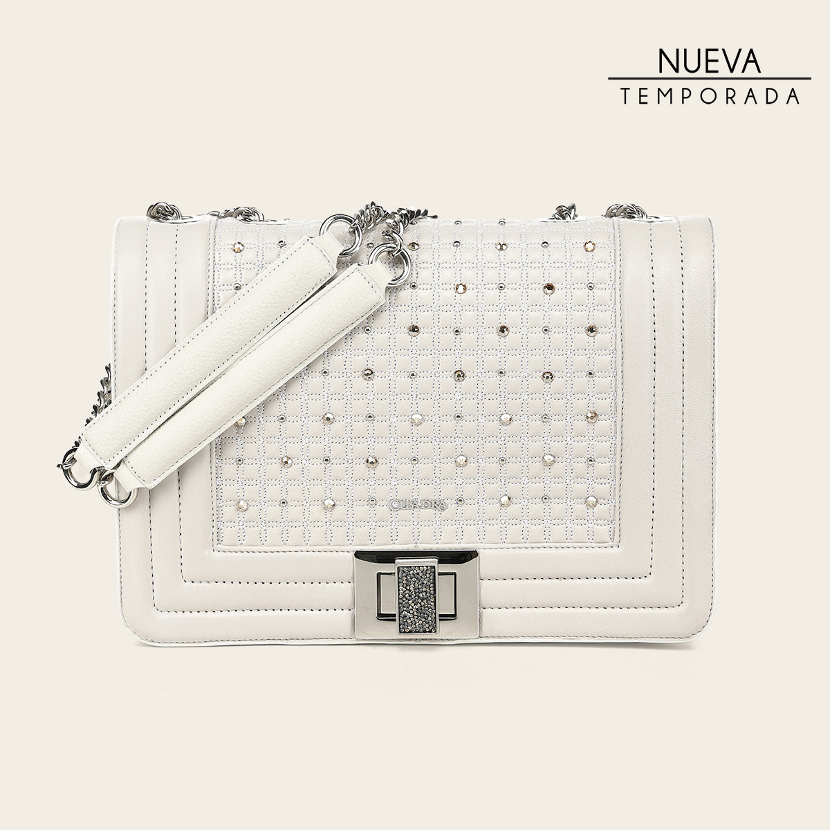 Crossbody en piel genuina de cordero para dama