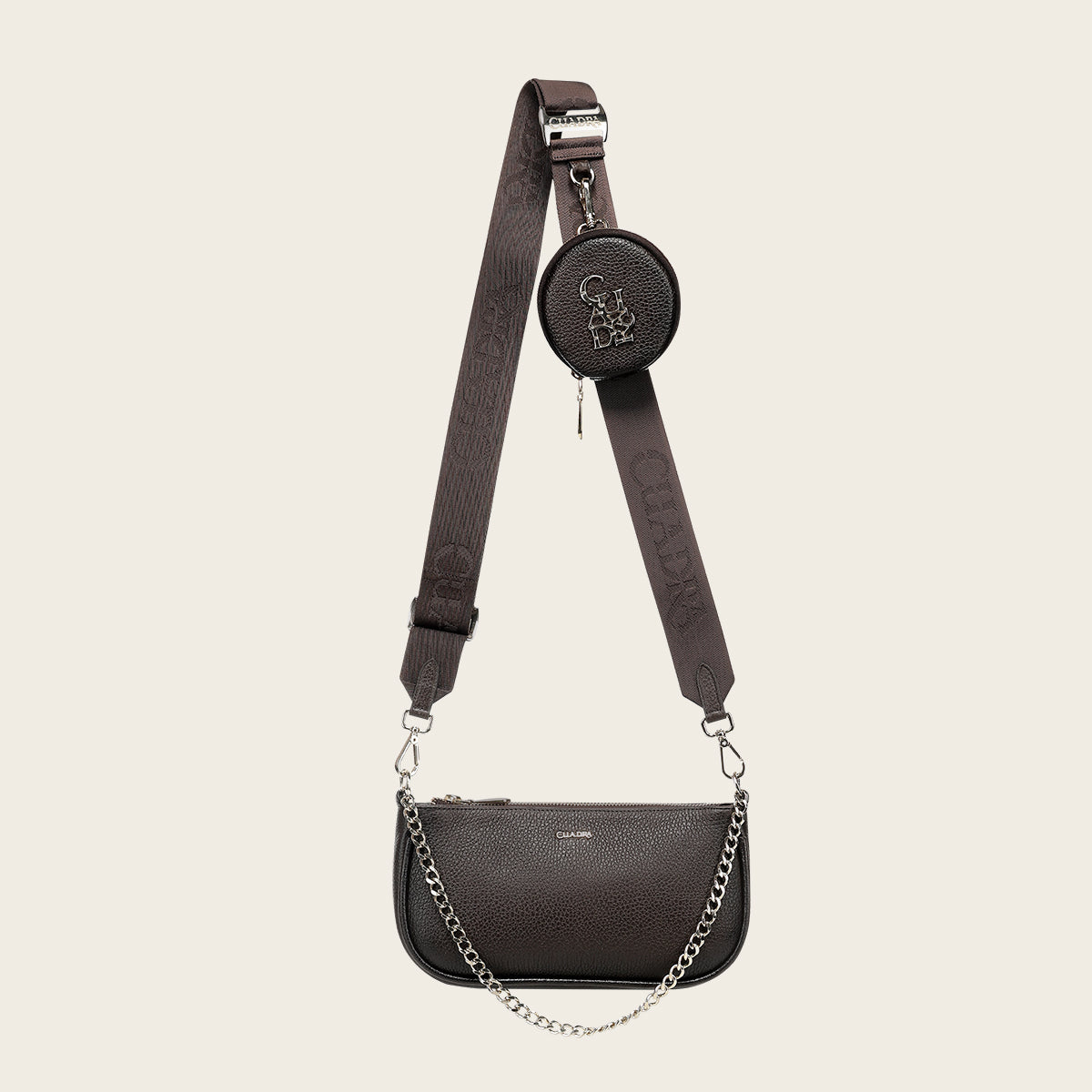 Crossbody en piel genuina de mantarraya para dama