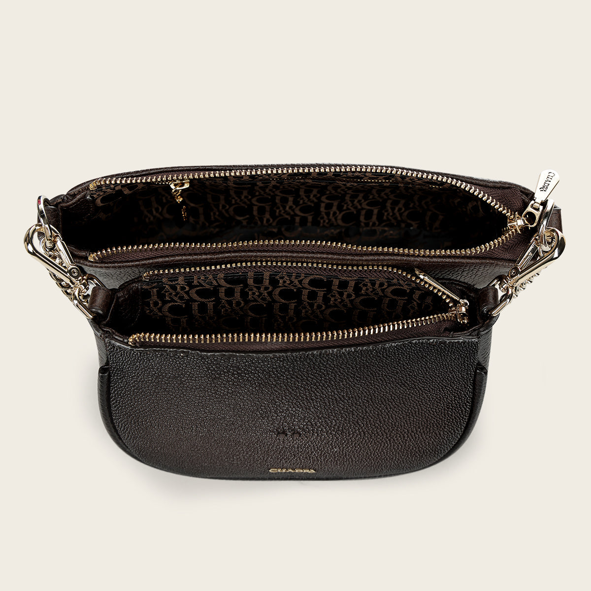 Crossbody en piel genuina de mantarraya para dama
