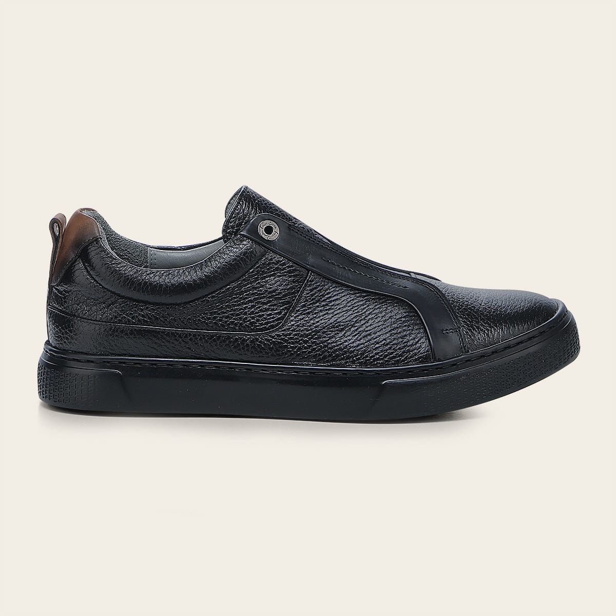 Tenis en piel genuina de venado para caballero