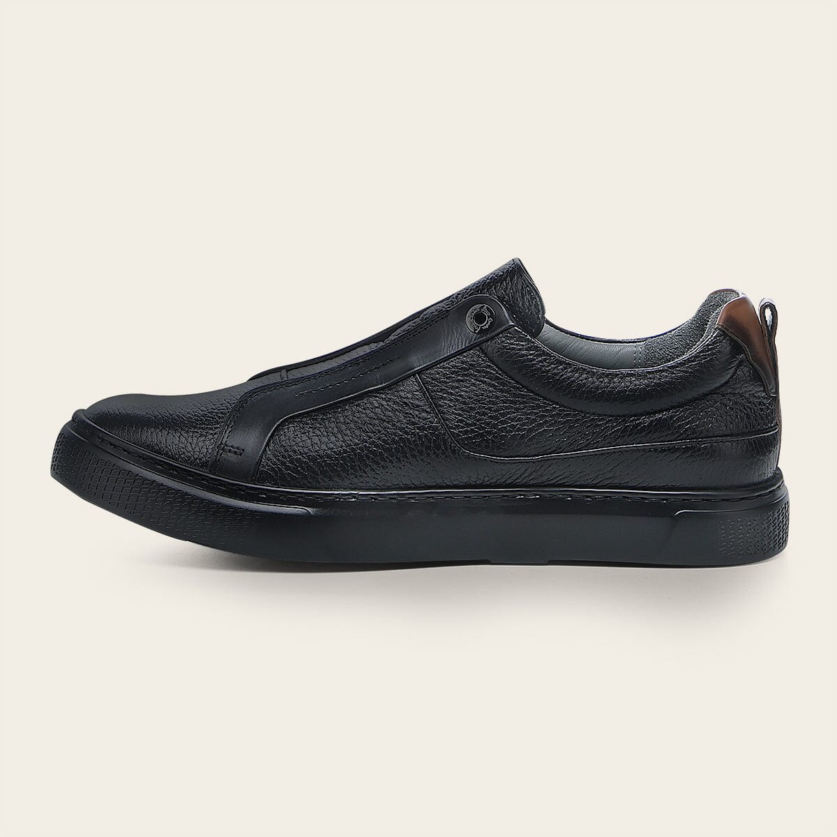 Tenis en piel genuina de venado para caballero