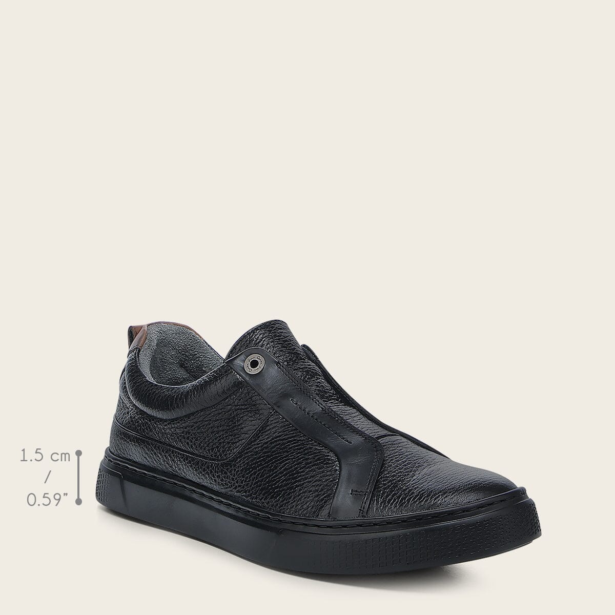 Tenis en piel genuina de venado para caballero
