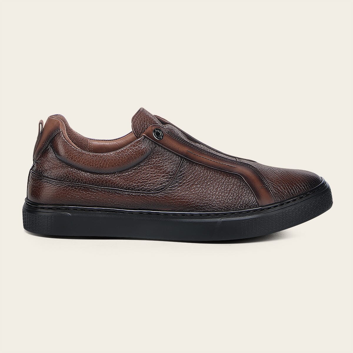 Tenis en piel genuina de venado para caballero