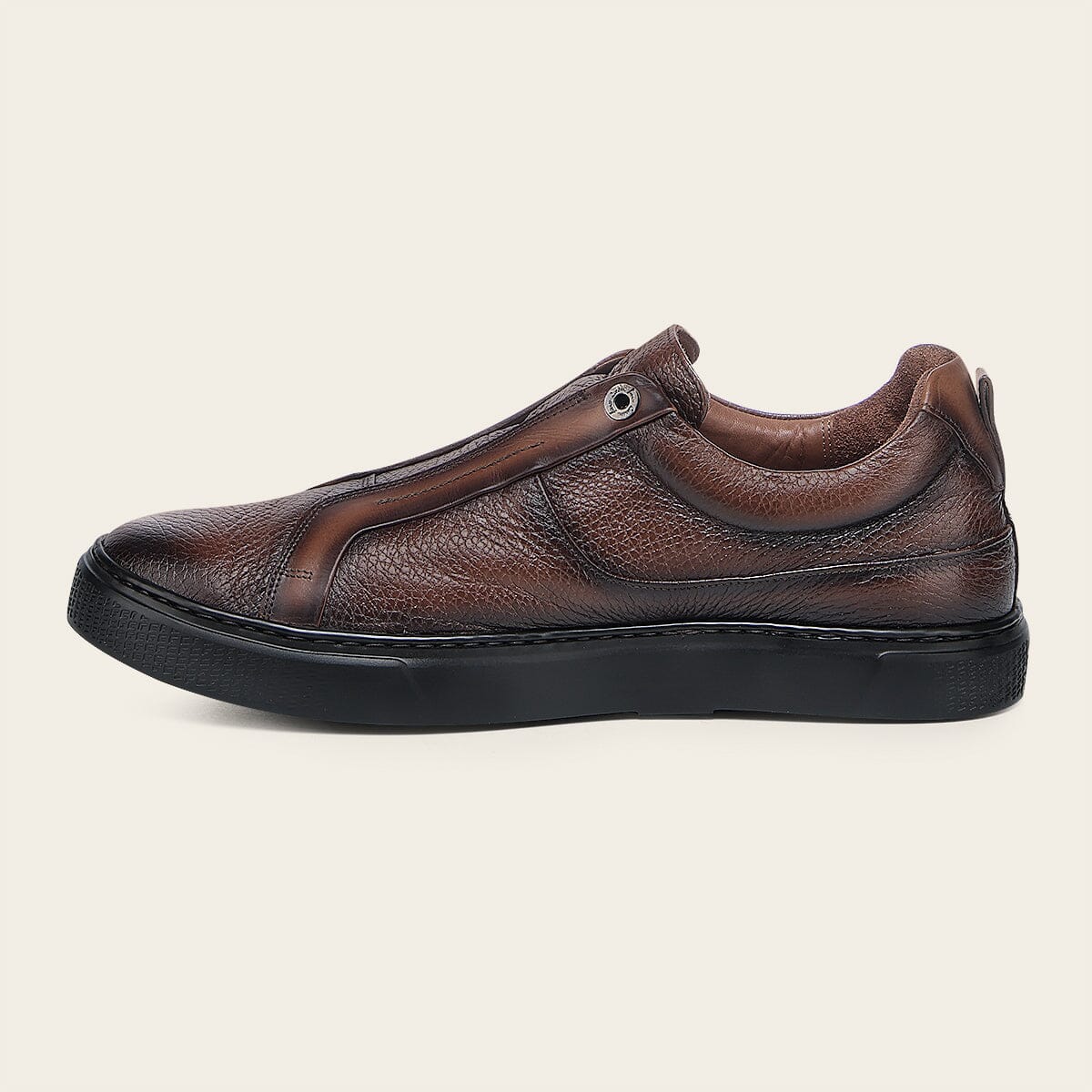 Tenis en piel genuina de venado para caballero
