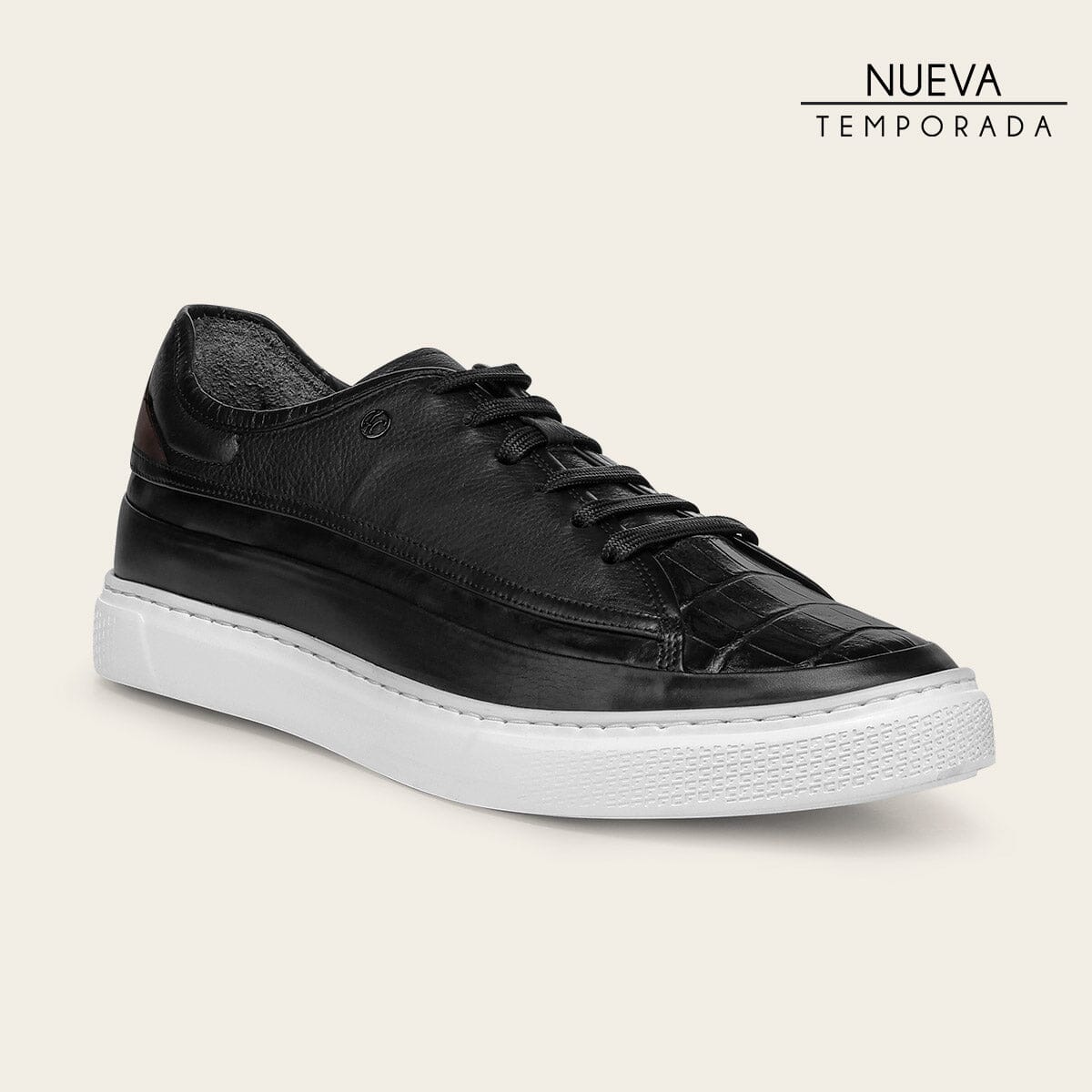 Tenis derby en piel genuina de niloticus para caballero