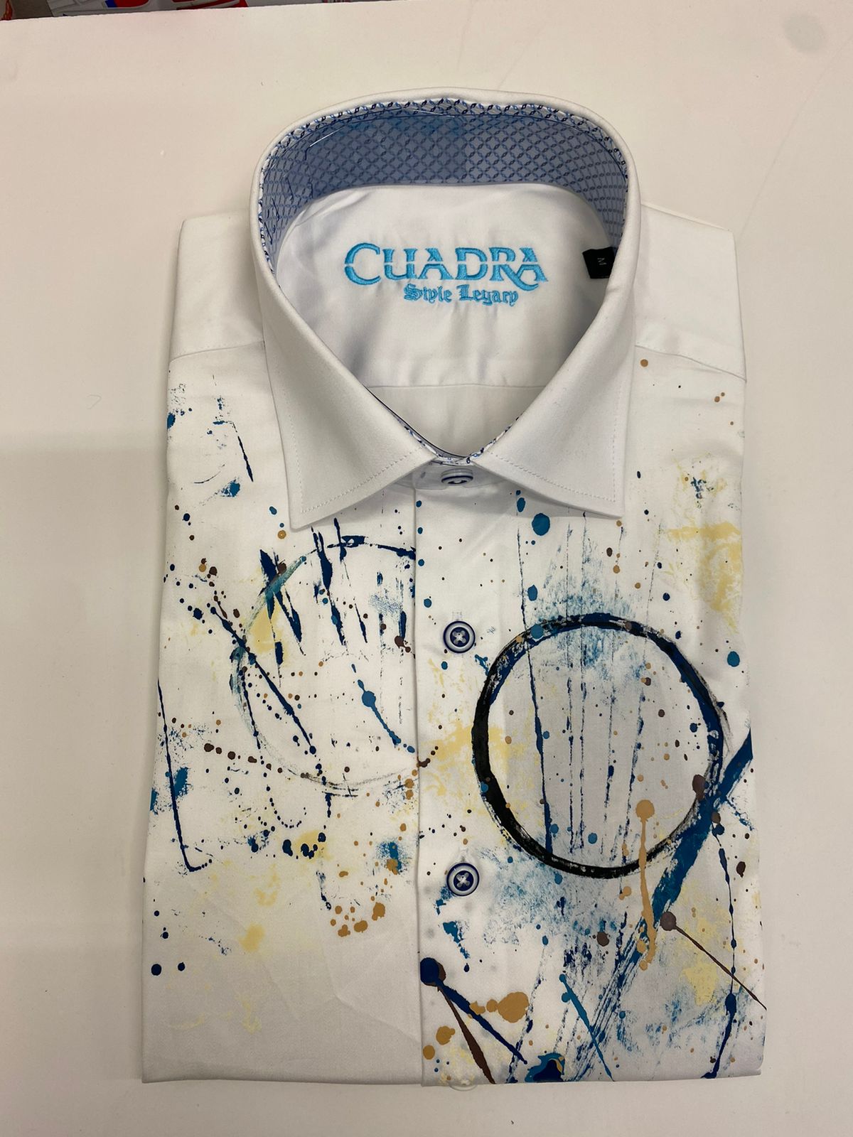Camisa de moda para hombre, de algodón suave y estampado abstracto