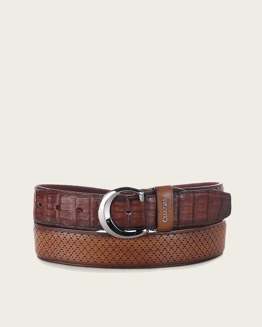 Cinturón alto exótico de caiman