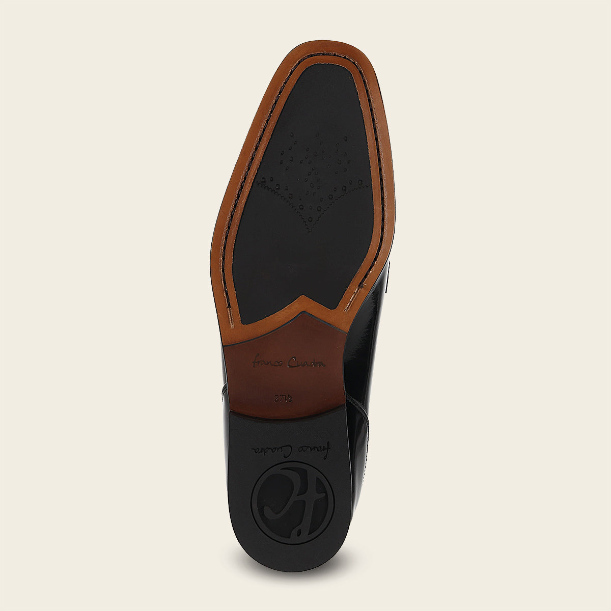 Calzado oxford para caballero en charol