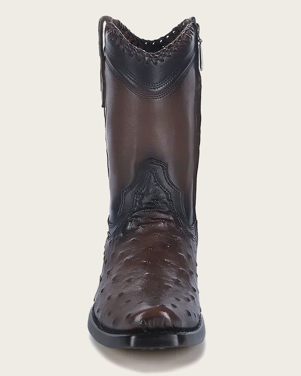 Bota exótica casual estilo western marrón oscuro