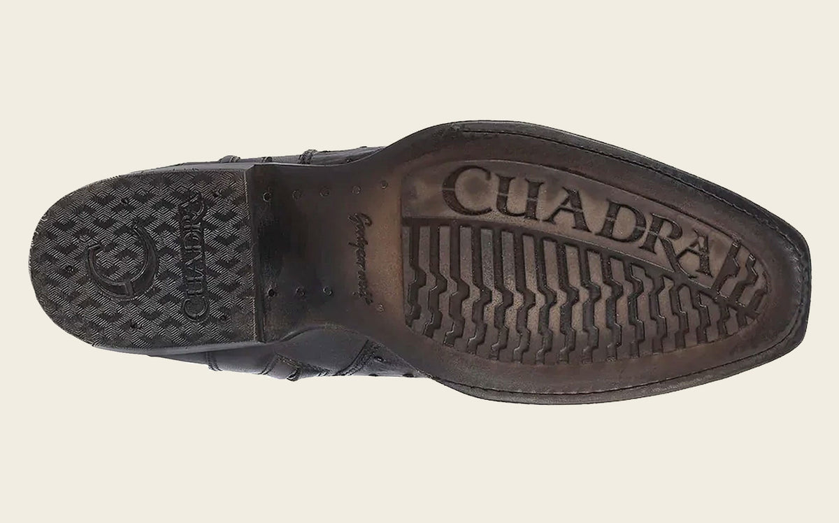 Bota exótica casual estilo western marrón oscuro