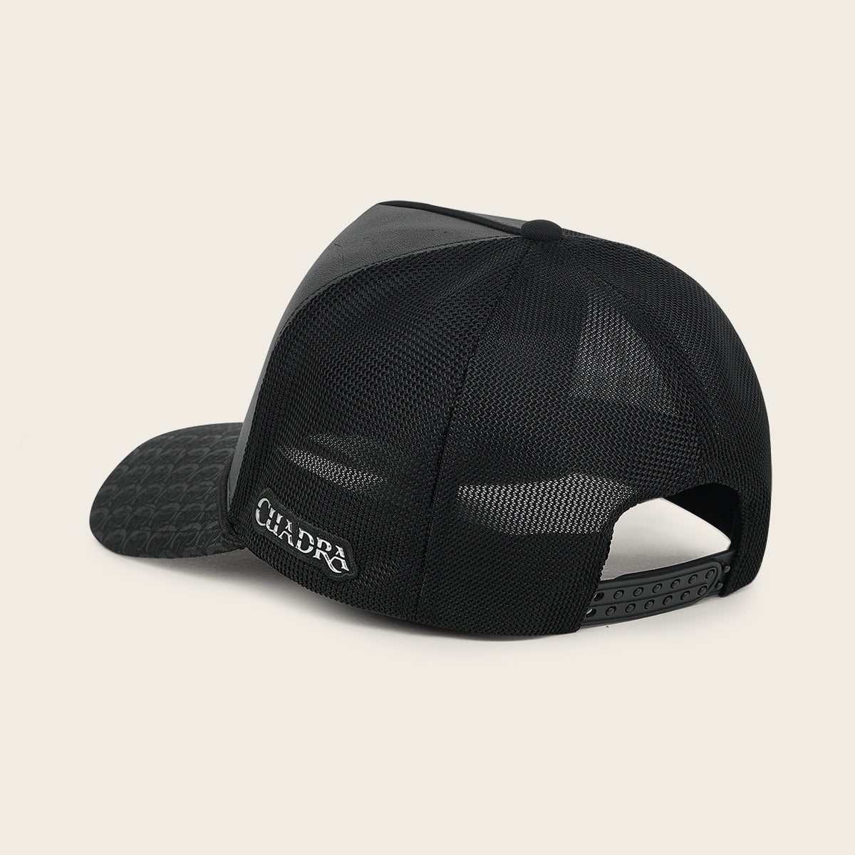 Gorra en piel genuina de fuscus