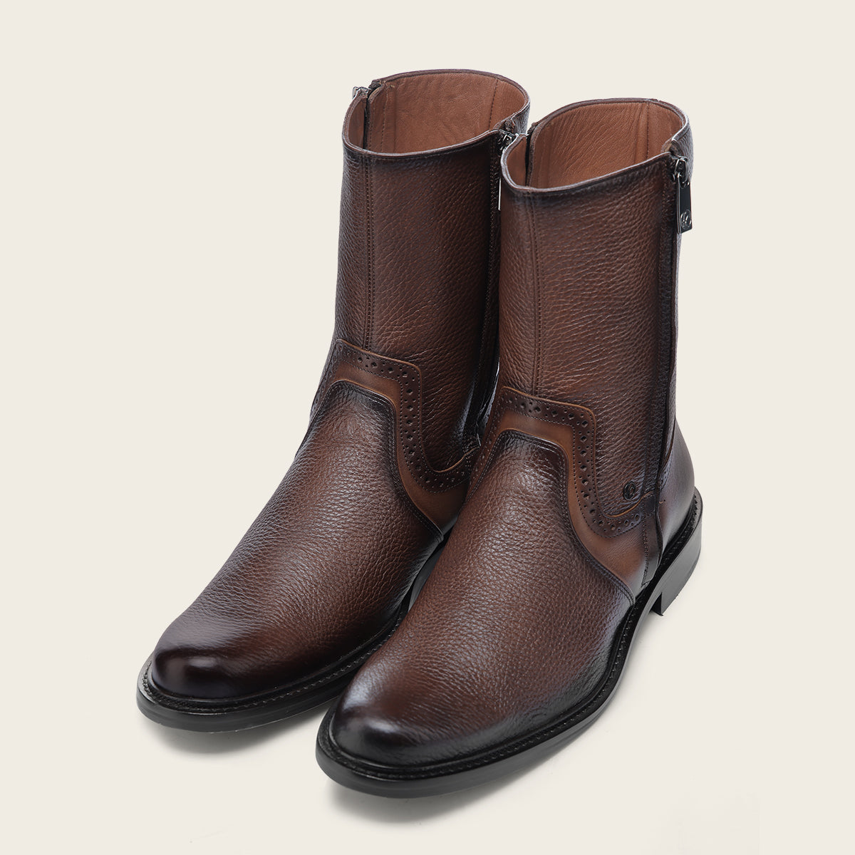 Bota de vestir en piel genuina de venado