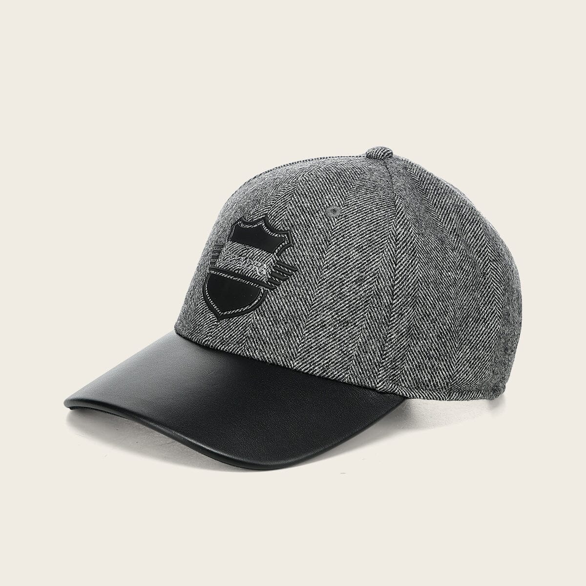 Gorra Cuadra en piel genuina