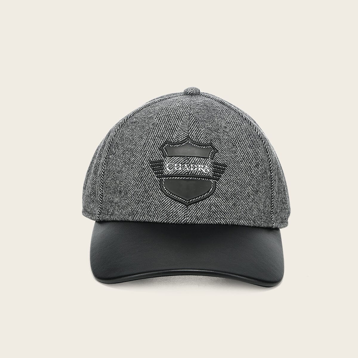 Gorra Cuadra en piel genuina