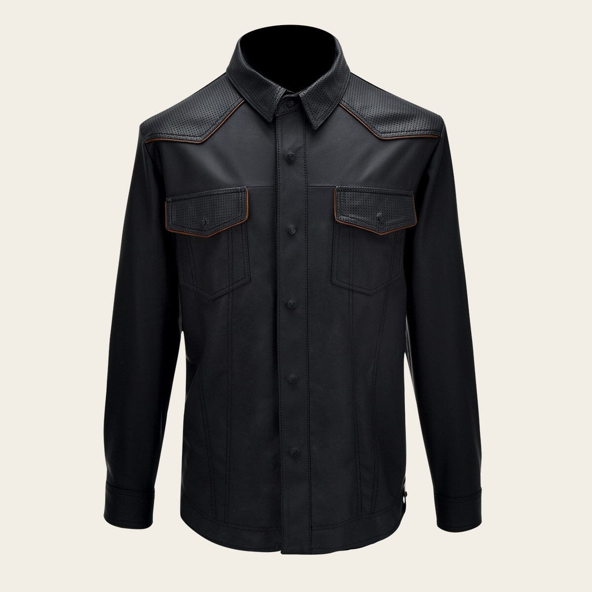 Camisola en piel genuina de ovino