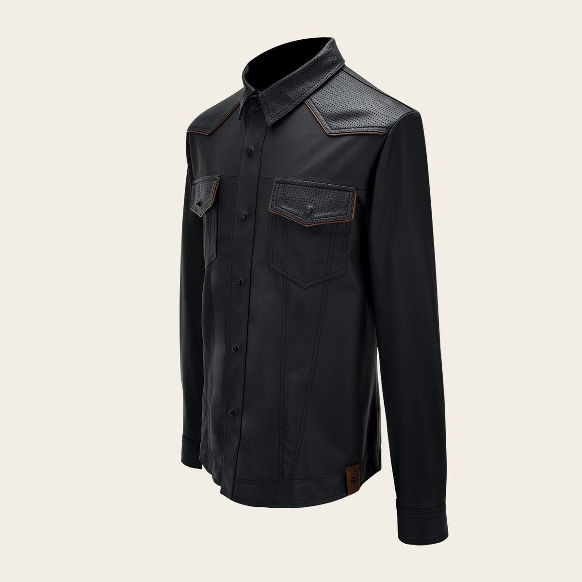 Camisola en piel genuina de ovino