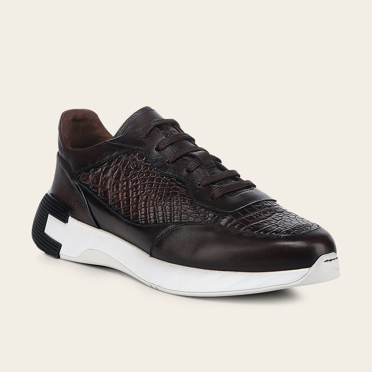 Tenis en piel genuina de moreleti para caballero