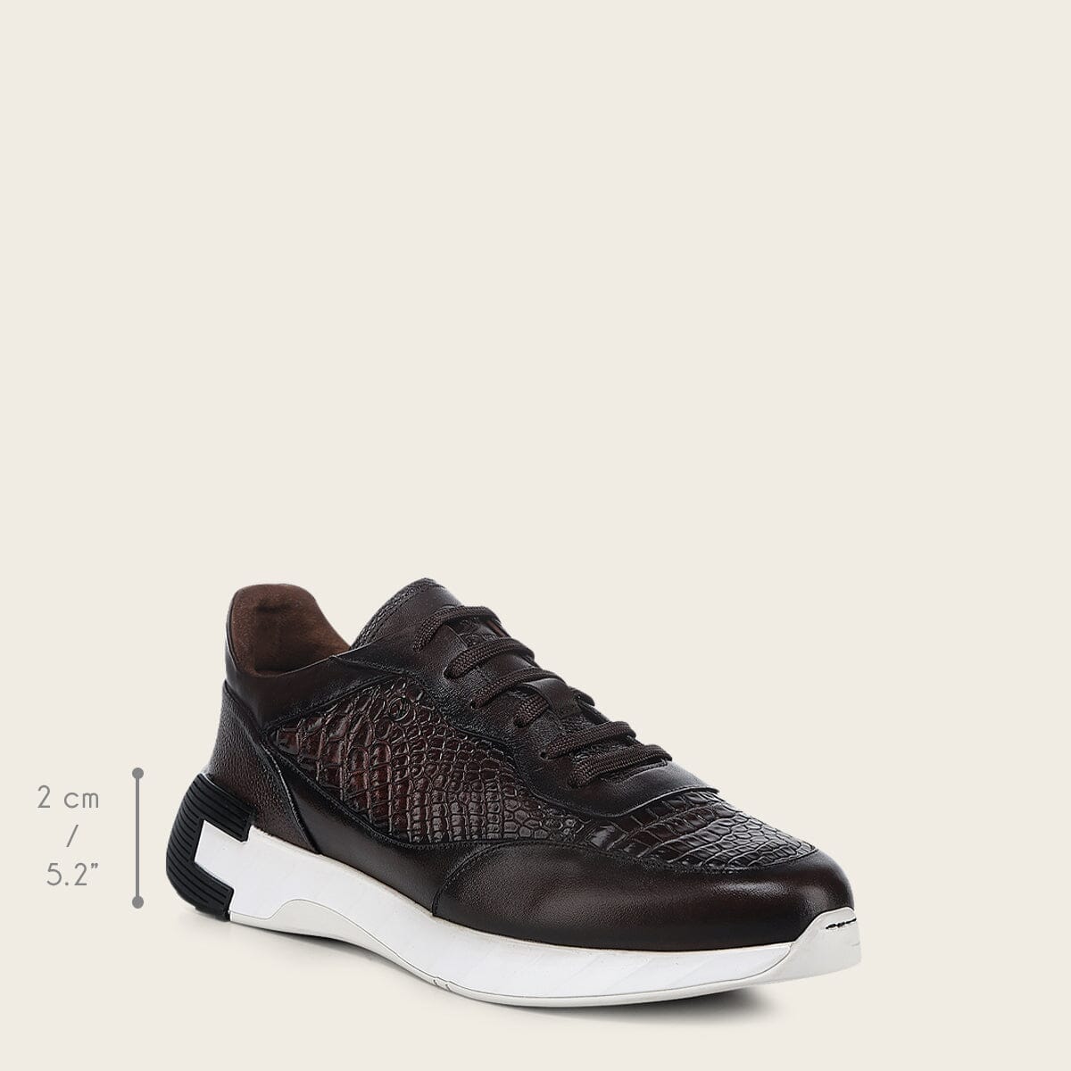Tenis en piel genuina de moreleti para caballero