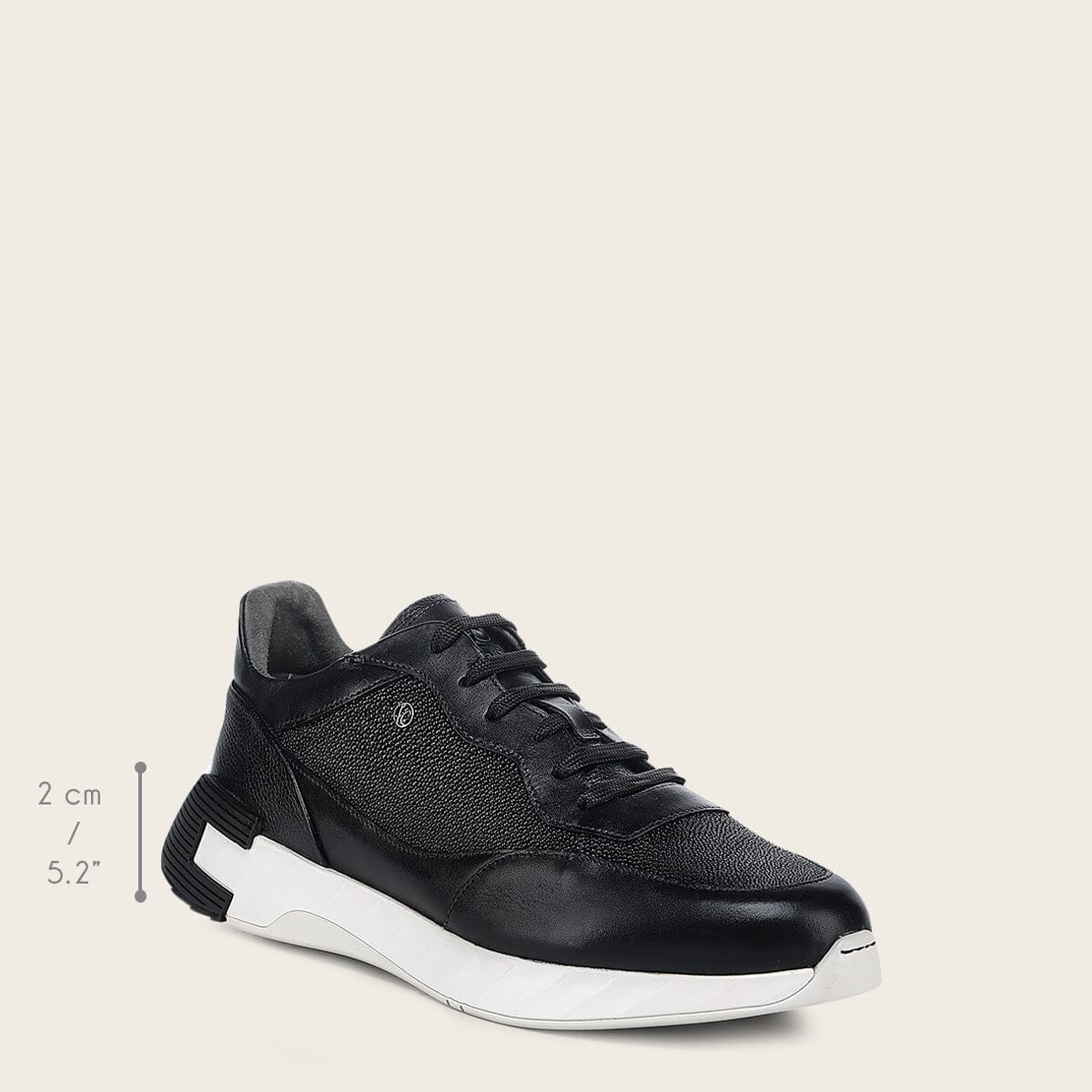 Tenis en piel genuina de mantarraya para caballero