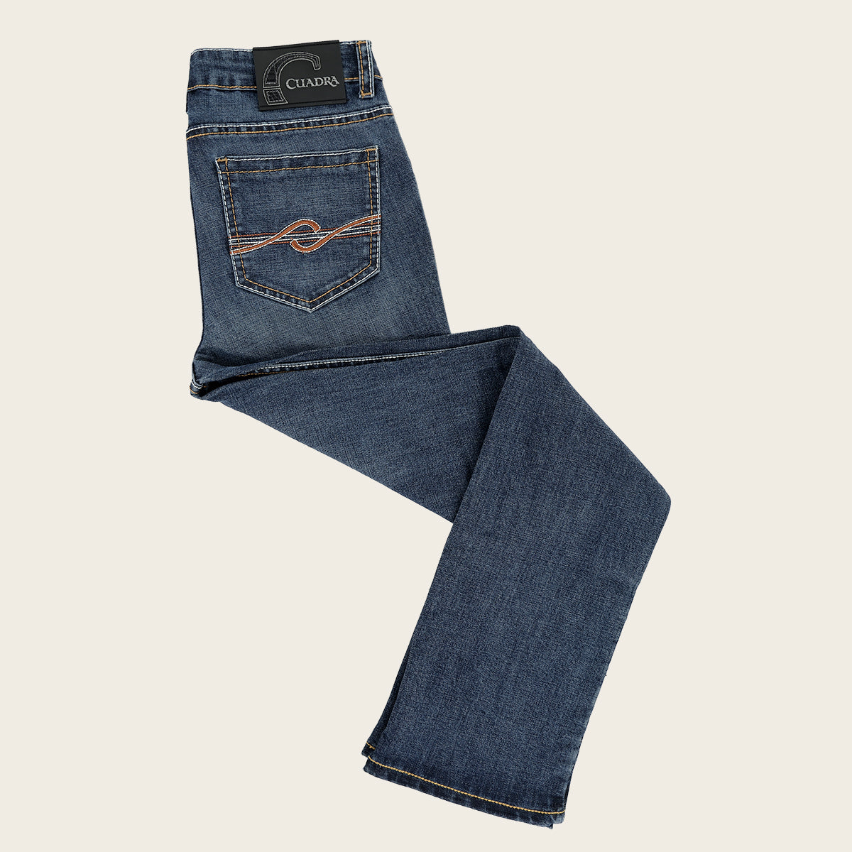Jeans Cuadra para caballero corte boot cut de tiro medio