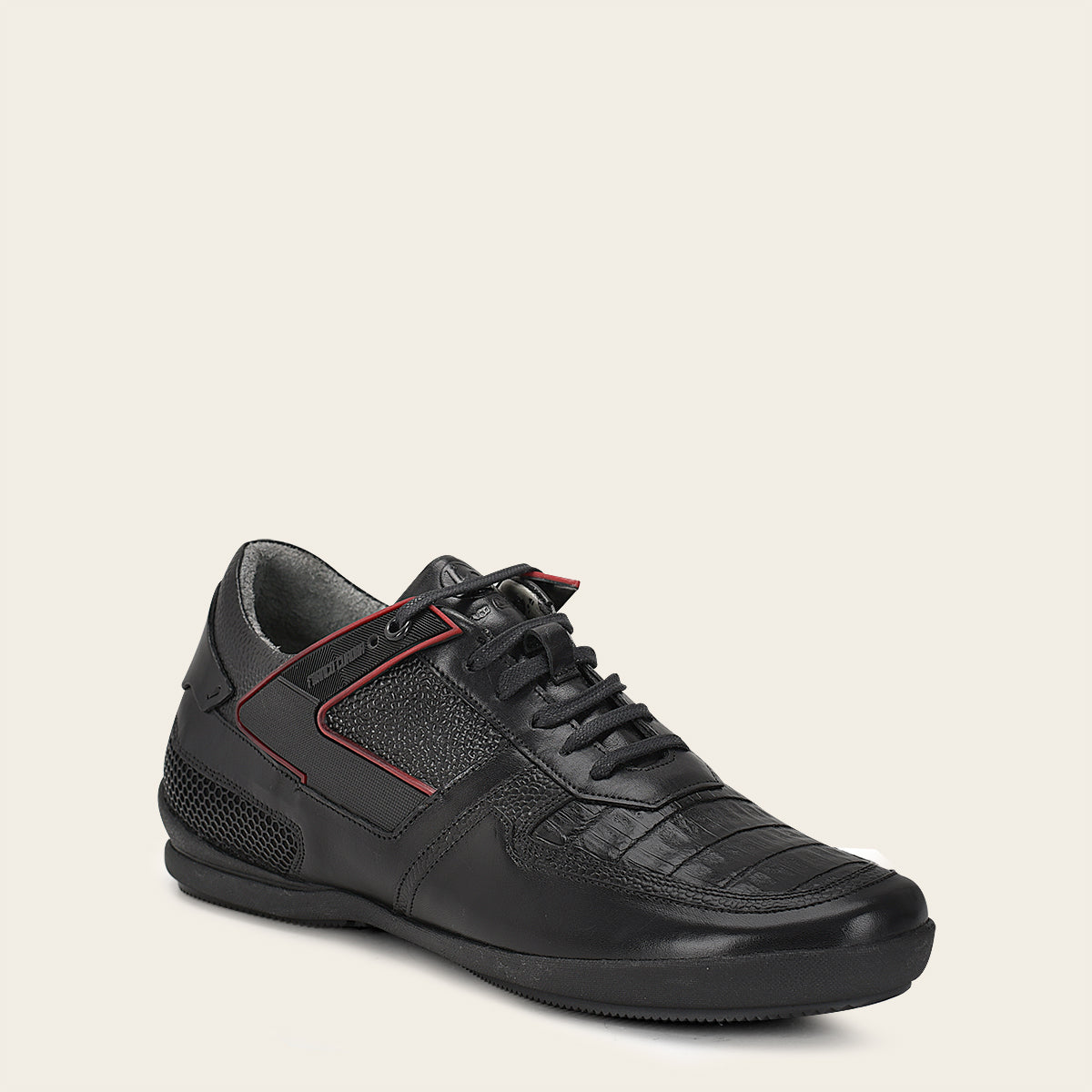 Tenis casual para caballero en piel genuina de caimán