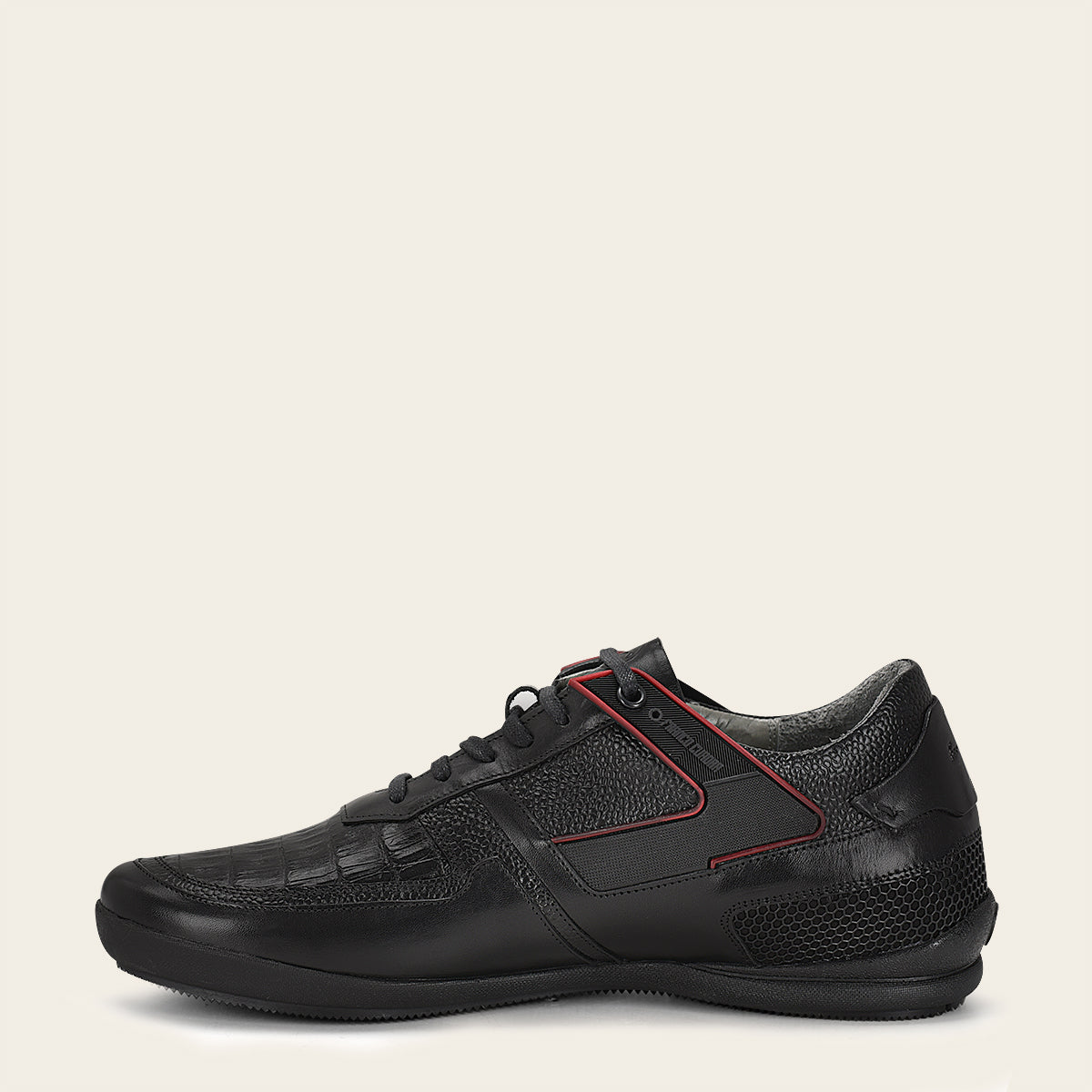 Tenis casual para caballero en piel genuina de caimán