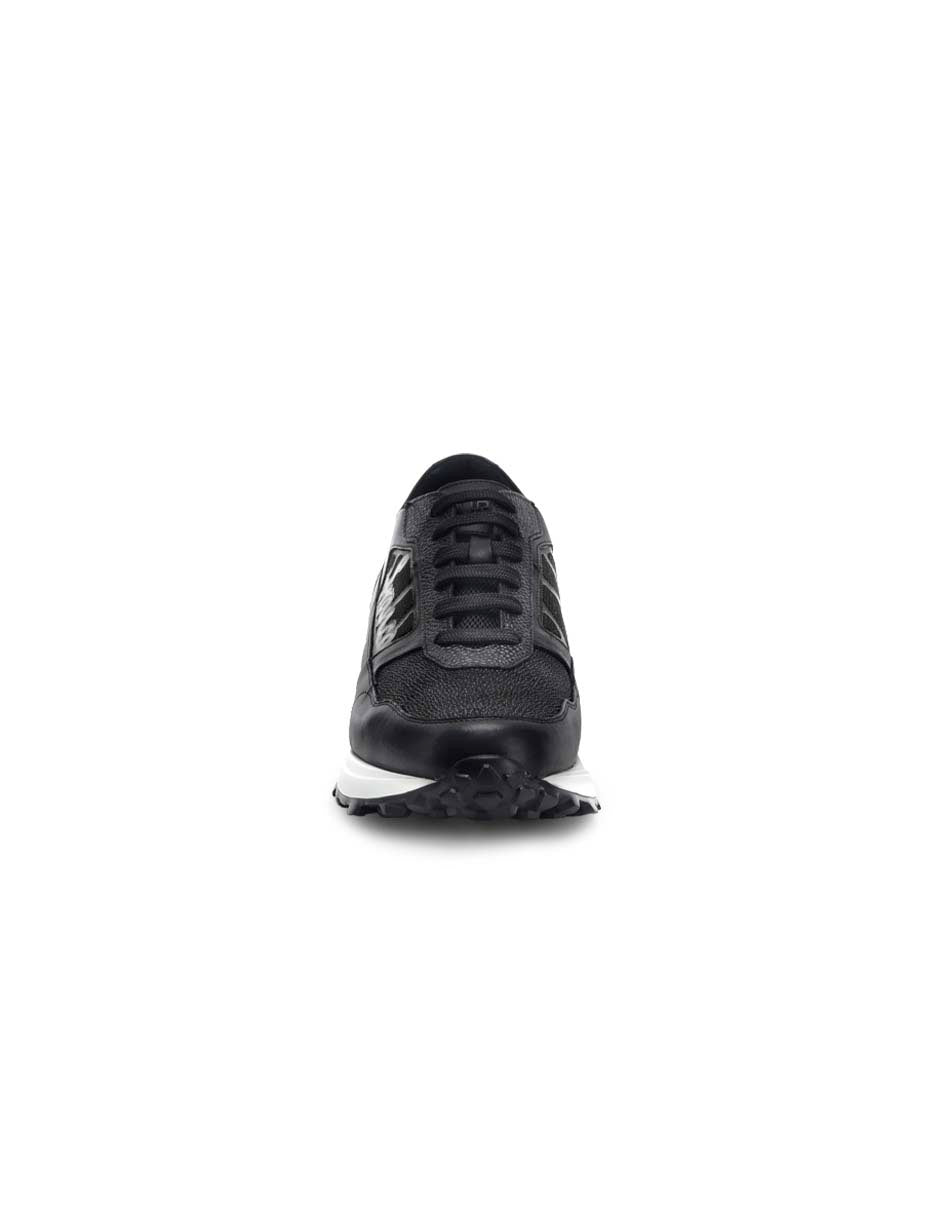 Tenis para caballero en piel genuina de mantarraya XL
