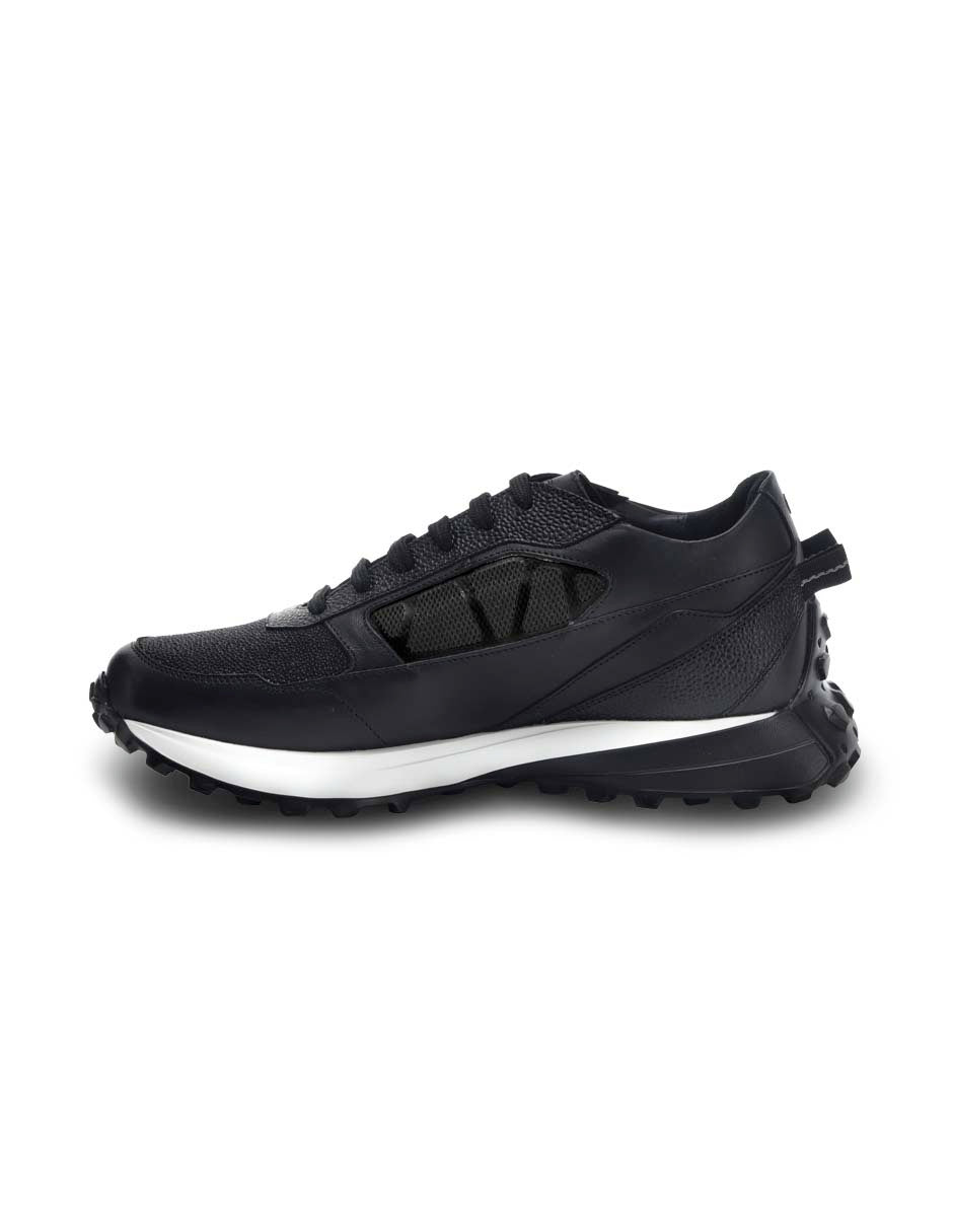 Tenis para caballero en piel genuina de mantarraya XL