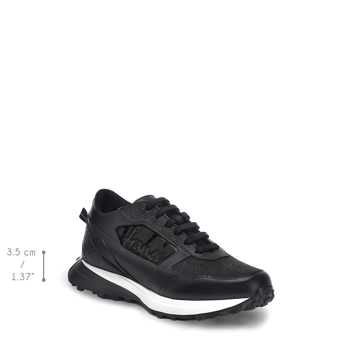 Tenis para caballero en piel genuina de mantarraya XL