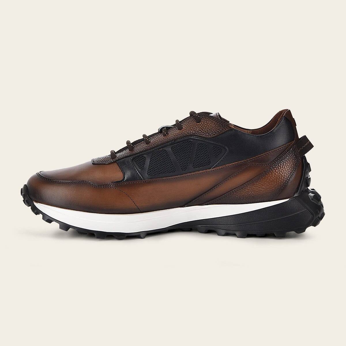 Tenis en piel genuina para caballero