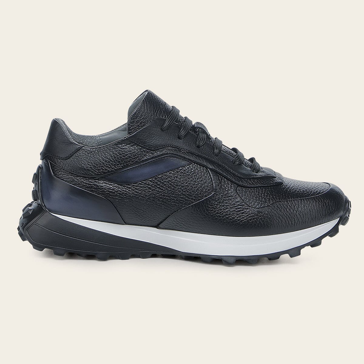 Tenis en piel genuina de venado para caballero