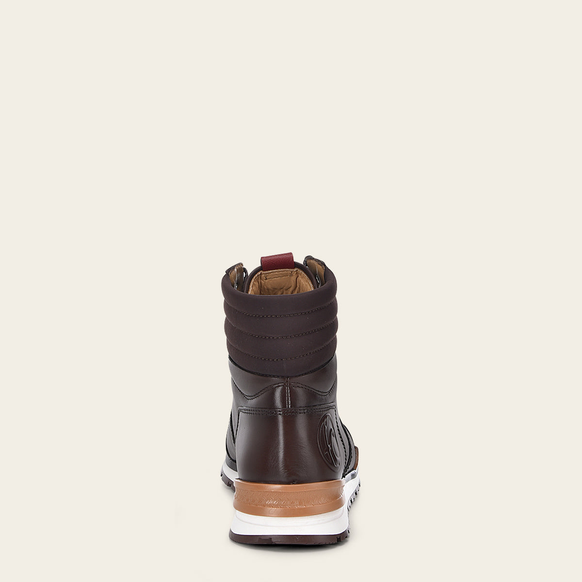 Snicker botin de piel genuina de caiman color negro