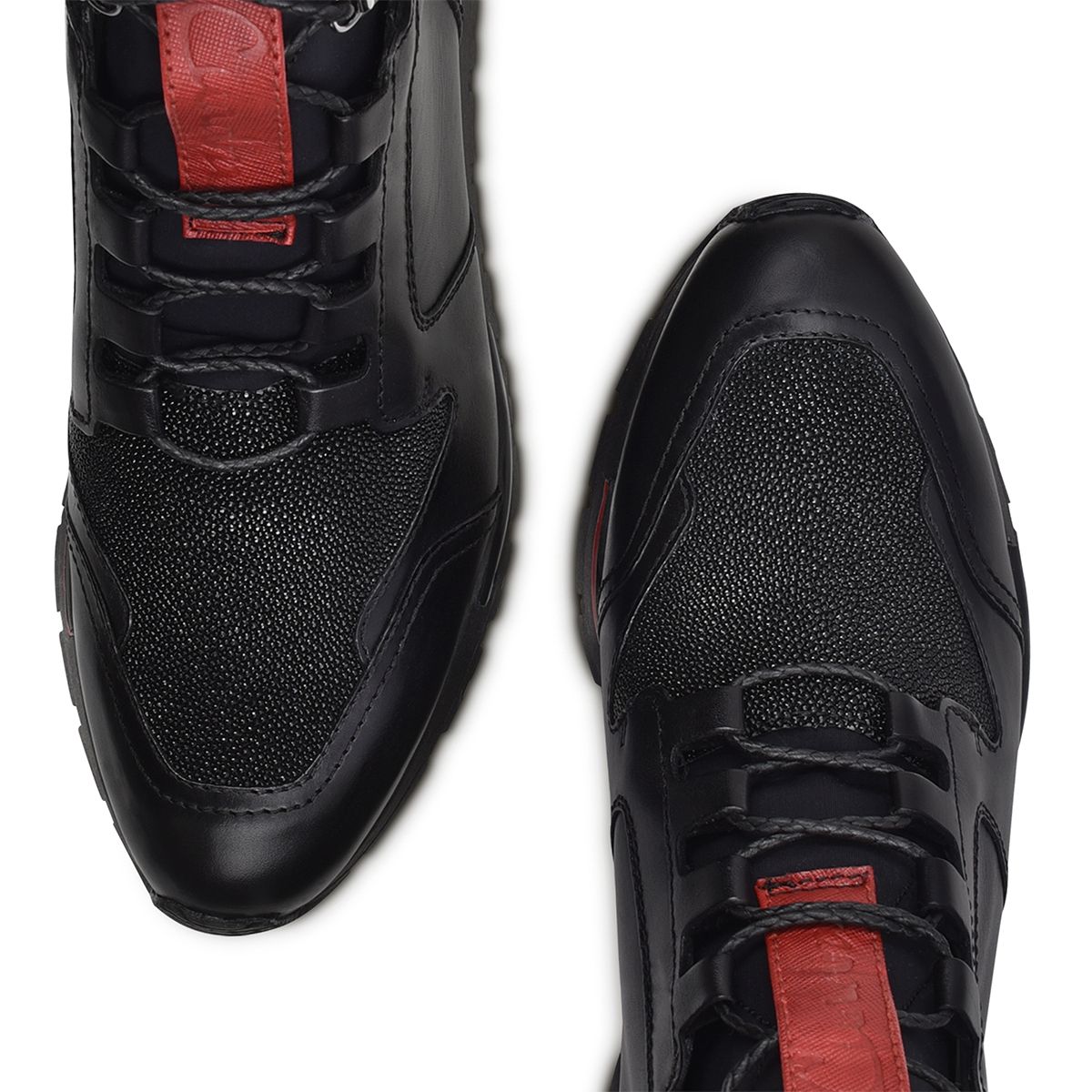 Sneakers casuales fashion de piel de mantarraya para hombre