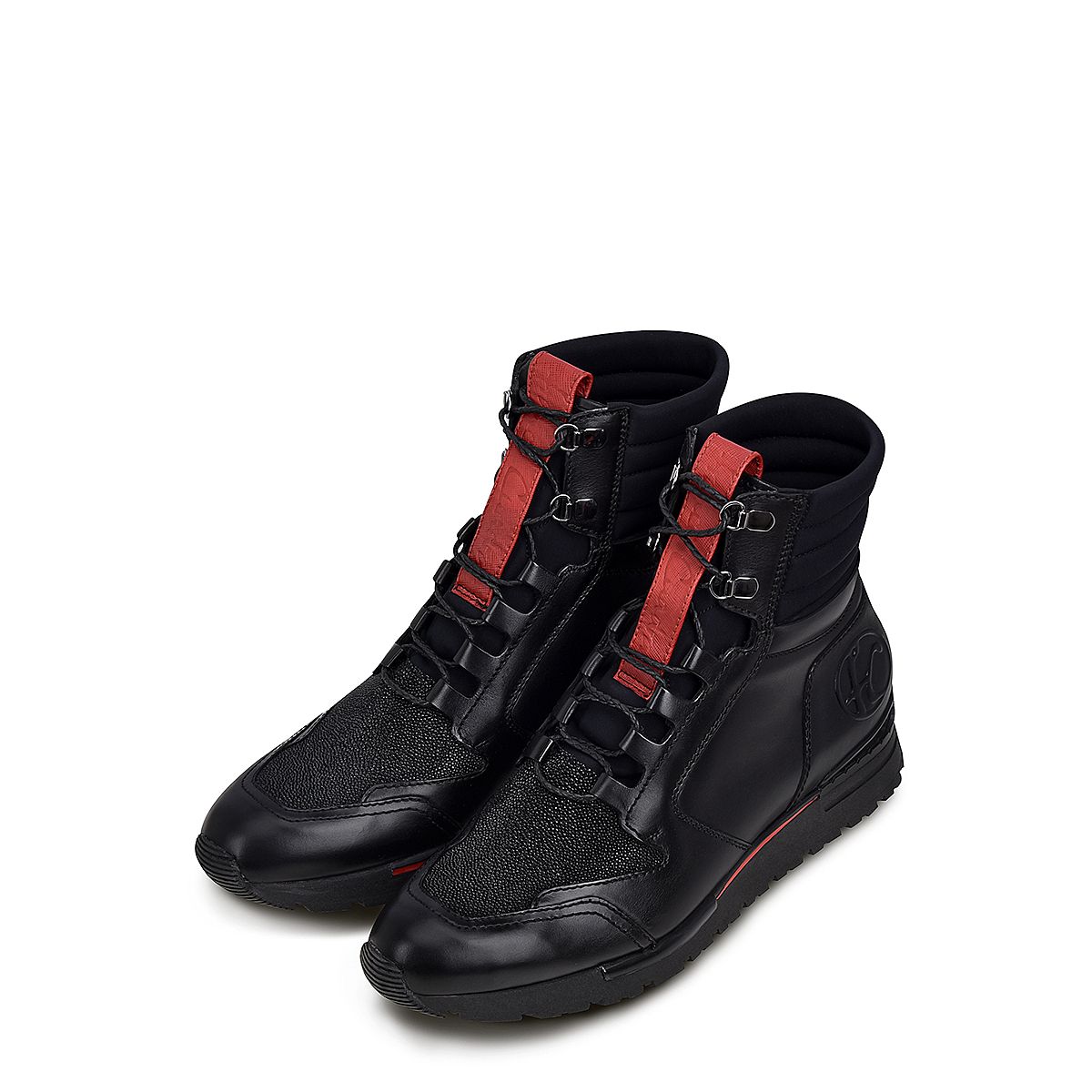 Sneakers casuales fashion de piel de mantarraya para hombre