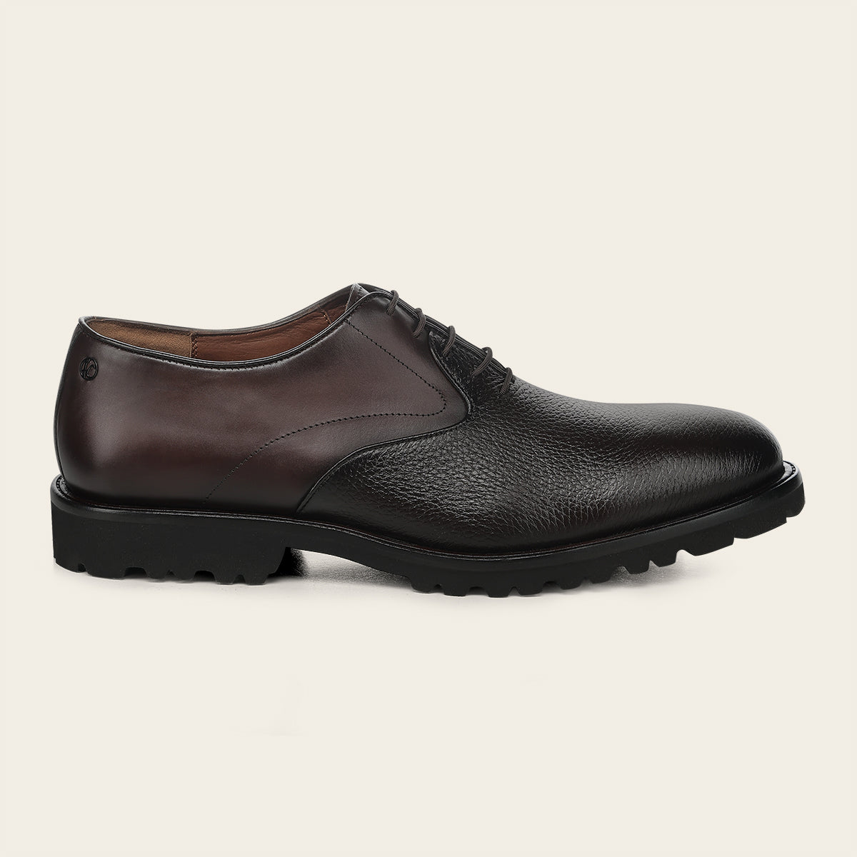 Zapato de vestir tipo Oxford en piel genuina de venado