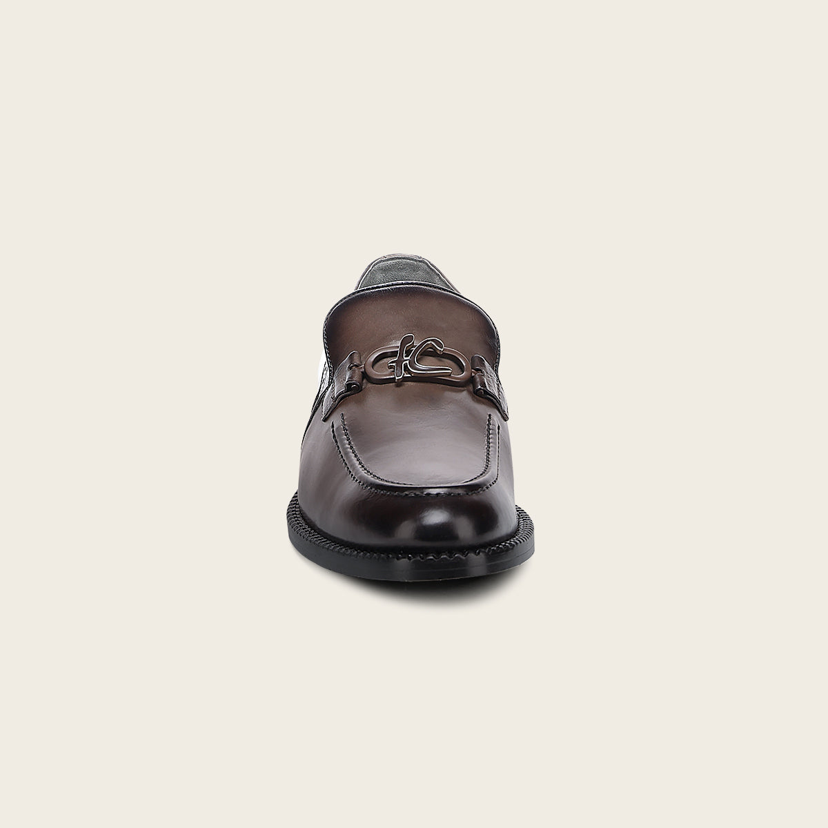 Mocasín slip on para caballero en piel de becerro