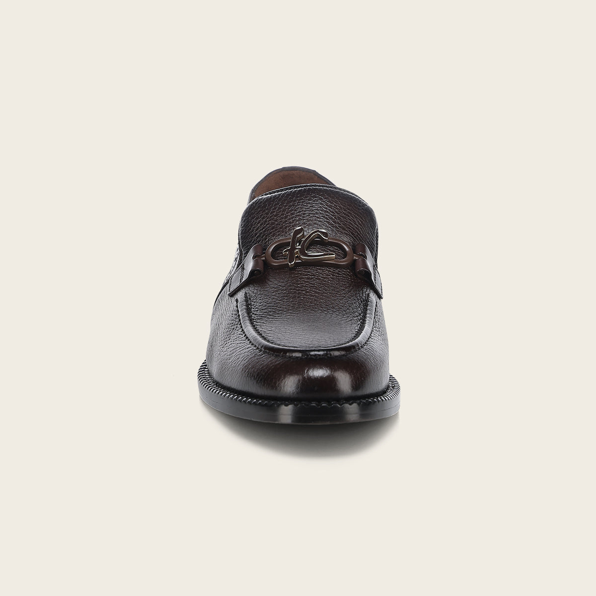 Mocasín slip on para caballero en piel de venado