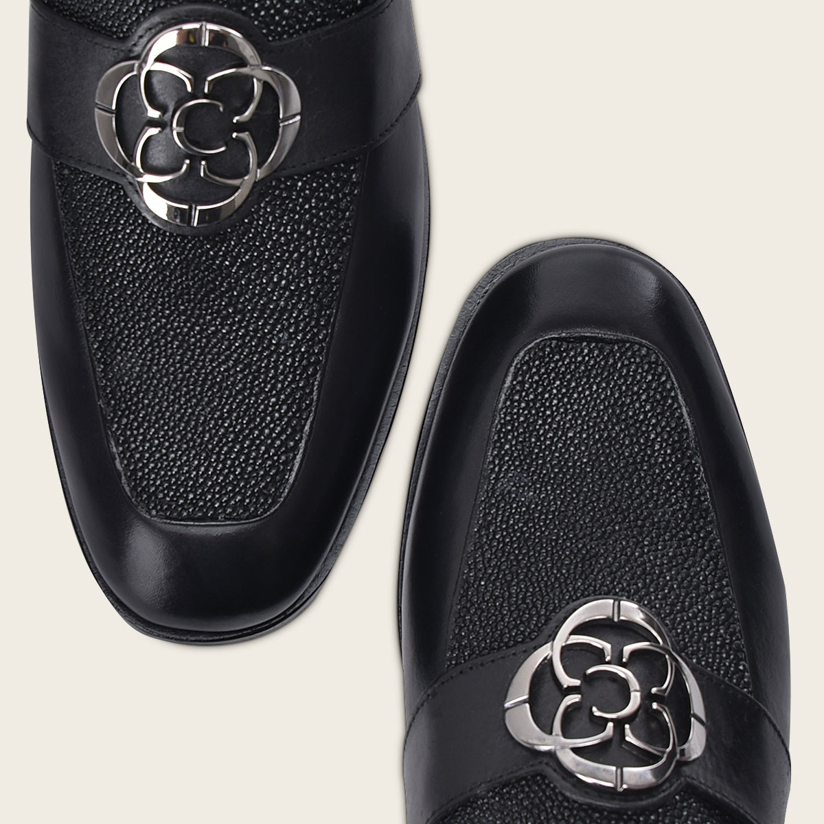 Mule slip on para dama en piel genuina de mantarraya