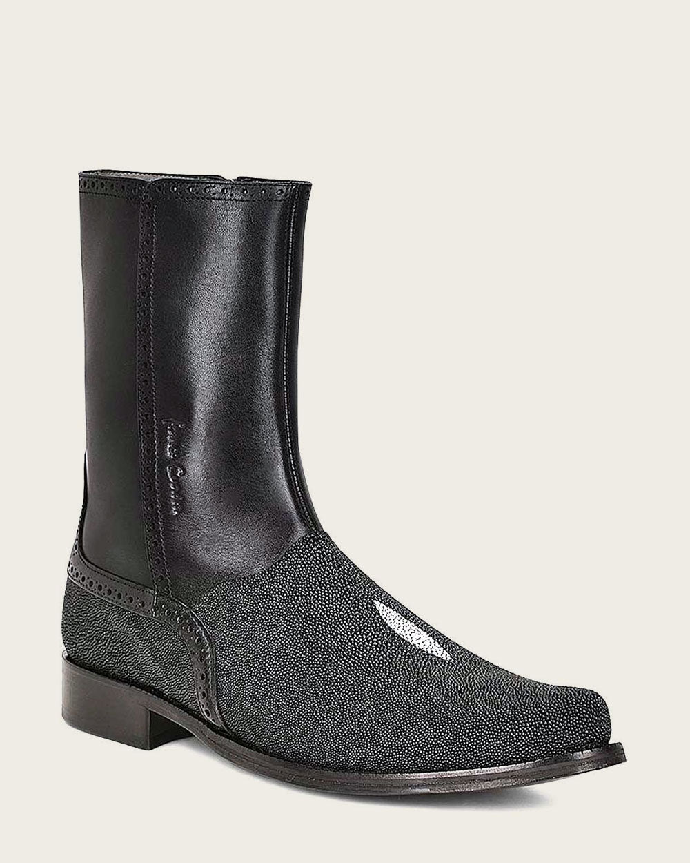 Botin de vestir en piel genuina de mantarraya para caballero