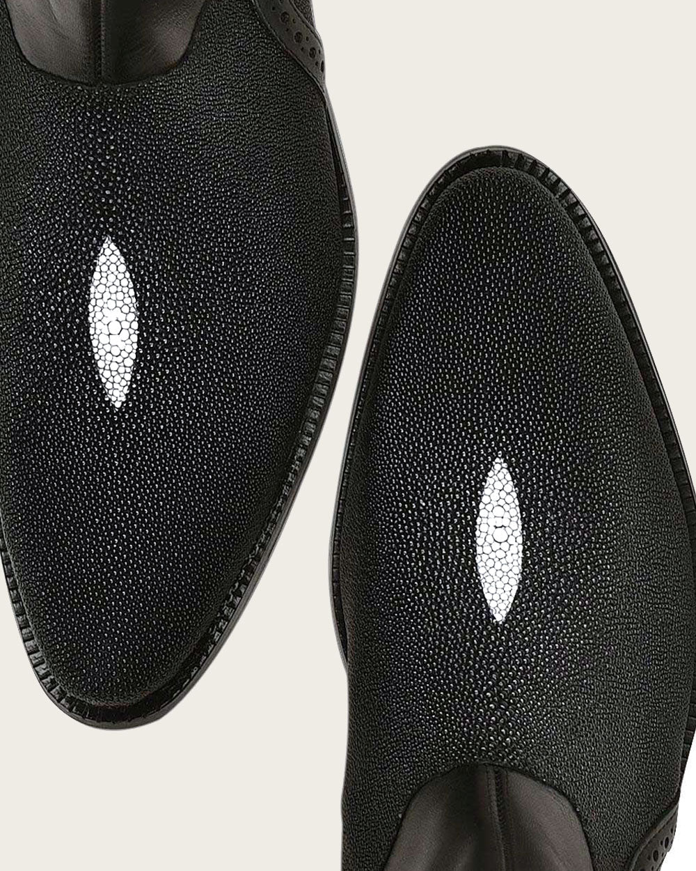 Botin de vestir en piel genuina de mantarraya para caballero