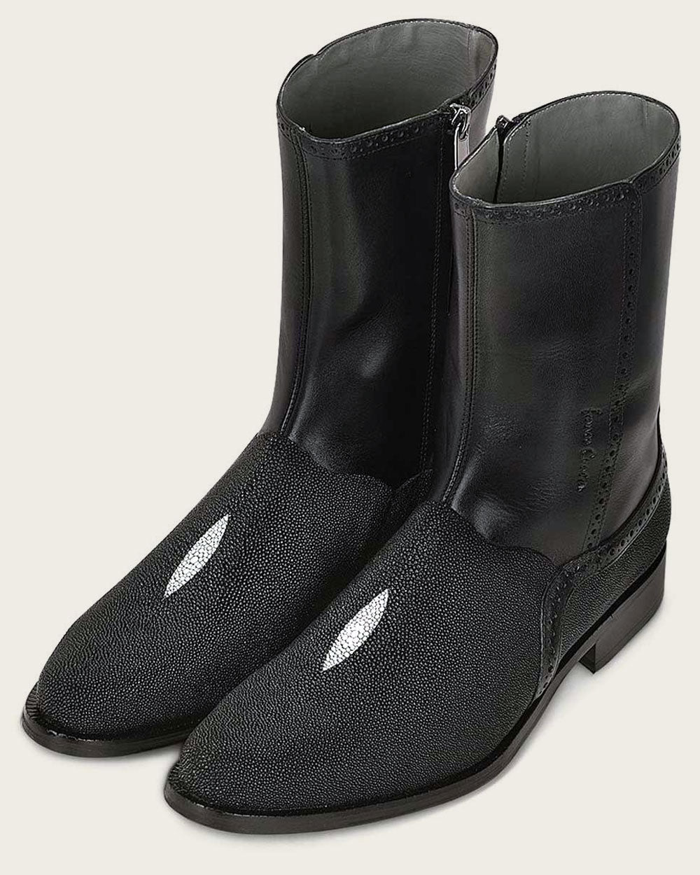 Botin de vestir en piel genuina de mantarraya para caballero
