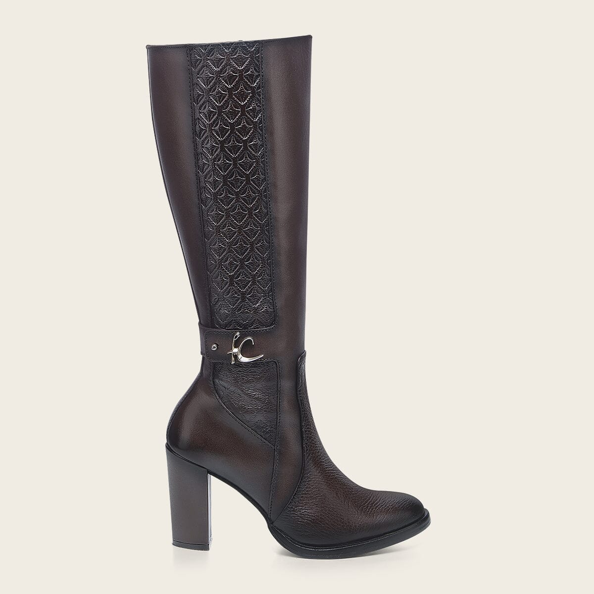Bota de vestir en piel genuina de venado para dama